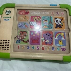 Leapfrog LeapTab Touch Kids Learning Tablet - Green/Tan